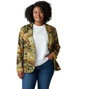 Joseph Ribkoff Vintage Fitted Blazer, Lined, Soft, Crepe Look Fabric